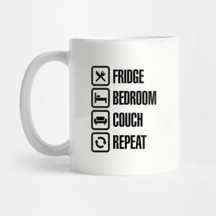 Funny Corona Virus Fridge bedroom couch repeat Mug